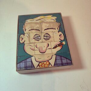 Changeable Charlie Game,1948 original box. Chidhood fun. Makes 4,194,304 faces